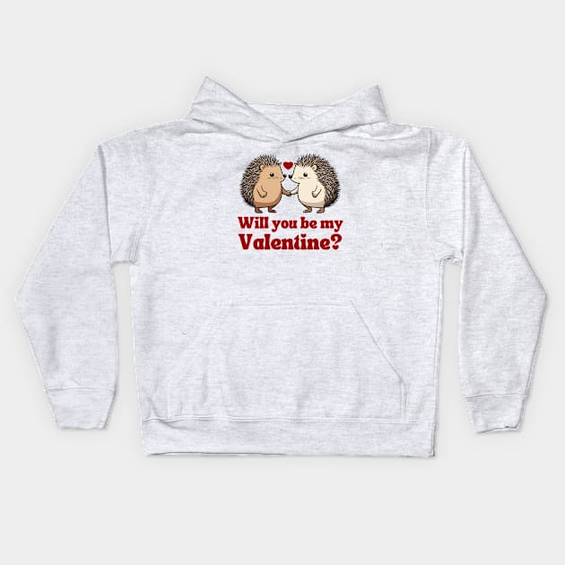 Will You Be My Valentine? Kids Hoodie by stressless